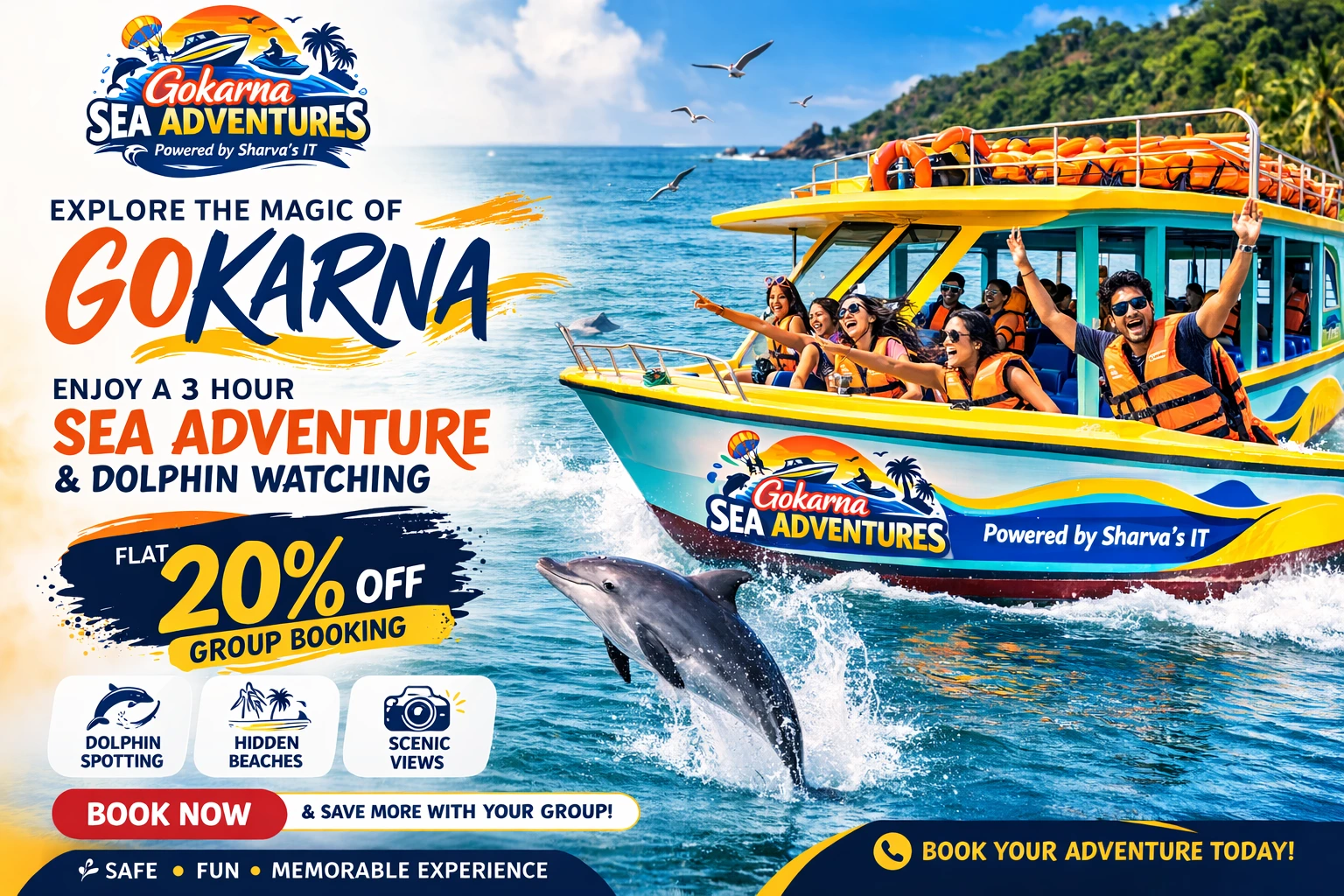 Gokarna Sea Adventure Boat Tour